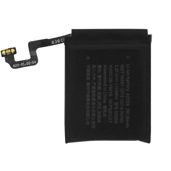 Clappio, Batteria Di Ricambio Per Apple Watch Series 4 44Mm, Batteria Supplementare Da 291 Mah, Nero-image