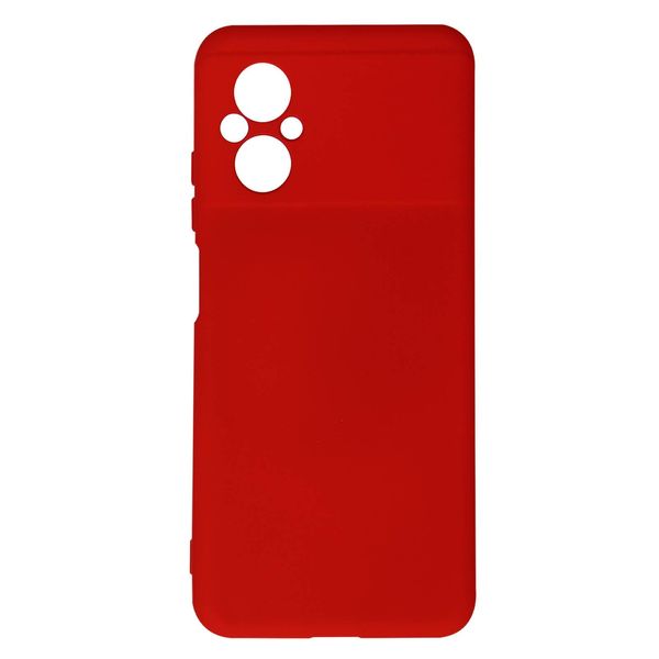 Custodia Semirigida In Silicone Per Xiaomi Poco M5, Soft Touch - Rosso-image