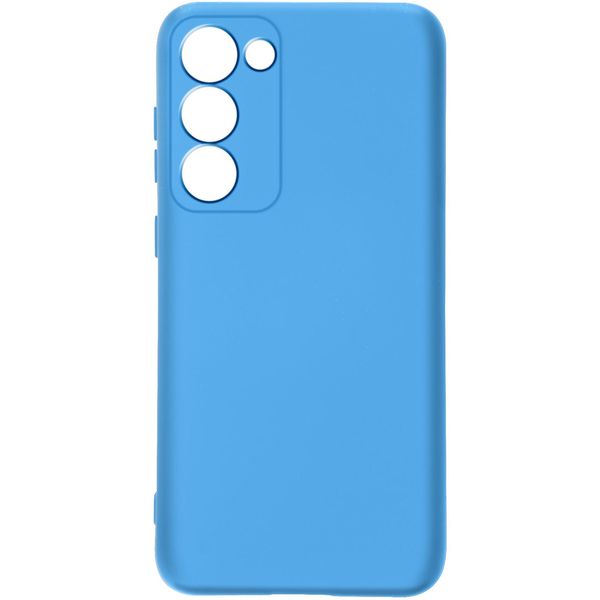 Custodia Semirigida In Silicone Per Samsung Galaxy S23 Plus, Soft Touch - Blu-image