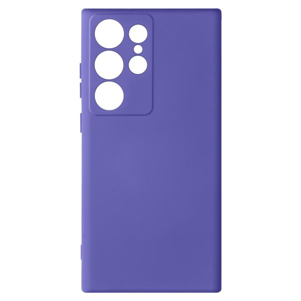 Custodia Semirigida In Silicone Per Samsung Galaxy S23 Ultra, Soft Touch - Viola-image