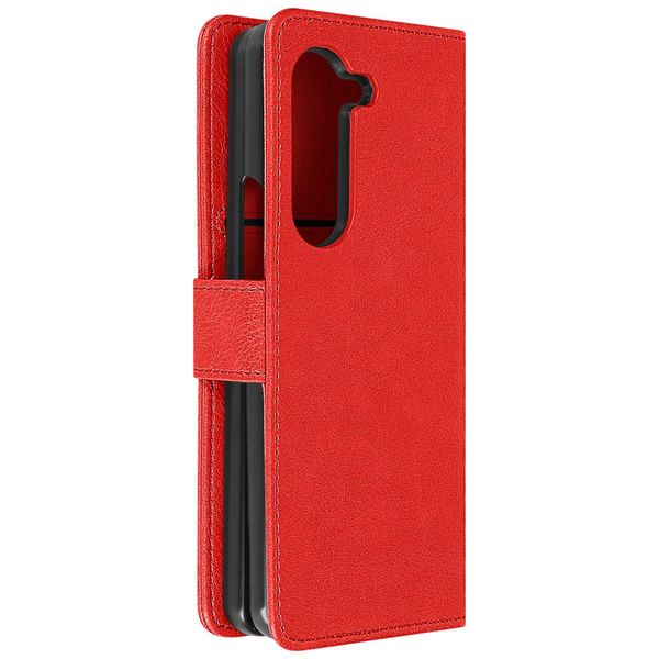 Custodia A Portafoglio Con Patta Magnetica Per Samsung Galaxy Z Fold5 - Rosso-image