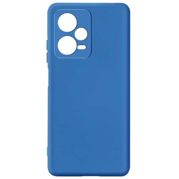 Custodia Semirigida In Silicone Per Xiaomi Redmi Note 12 Pro Plus, Soft Touch - Blu-image