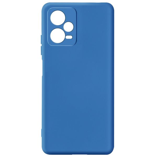 Custodia Semirigida In Silicone Per Xiaomi Redmi Note 12 5G, Soft Touch - Blu-image