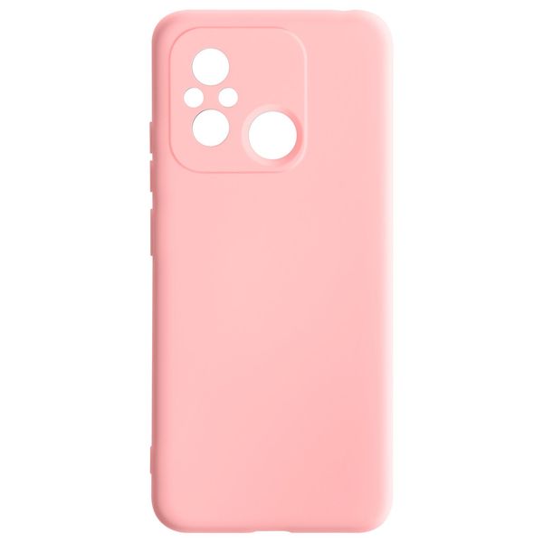 Custodia Semirigida In Silicone Per Xiaomi Redmi 12C, Soft Touch - Rosa Tenue-image