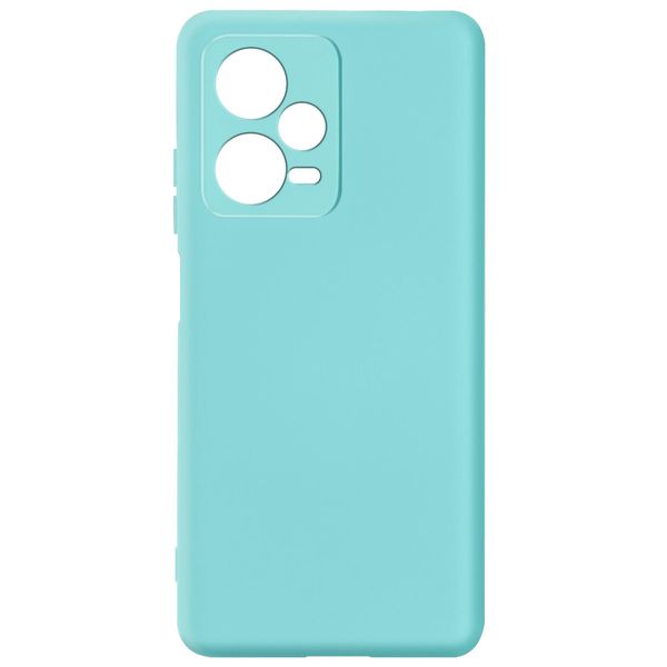 Custodia Semirigida In Silicone Xiaomi Redmi Note 12 Pro Plus, Soft Touch - Blu Turchese-image