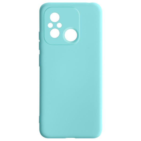 Custodia Semirigida In Silicone Per Xiaomi Redmi 12C, Soft Touch - Blu Turchese-image