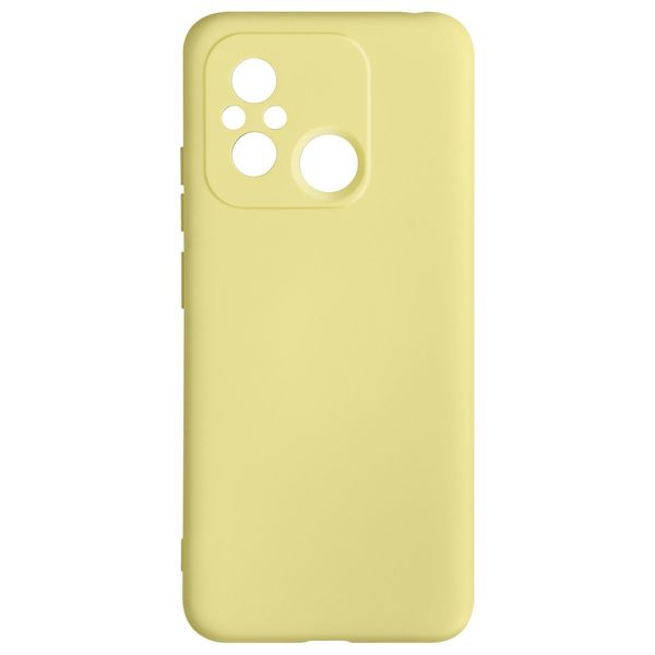 Custodia Semirigida In Silicone Per Xiaomi Redmi 12C, Soft Touch - Giallo-image