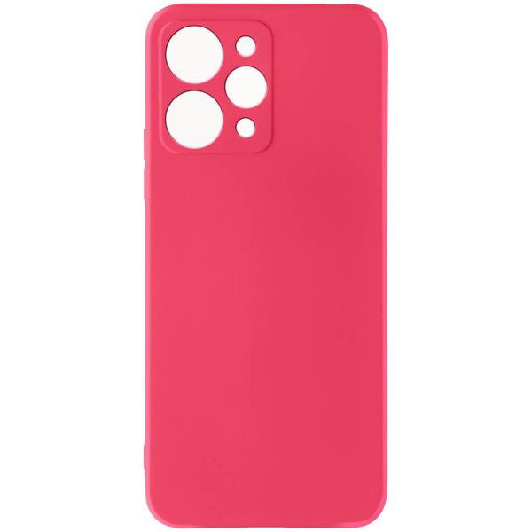 Custodia Semirigida In Silicone Per Xiaomi Redmi 12, Soft Touch - Rosso Fucsia-image