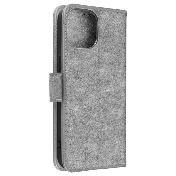 Custodia In Pelle Finta Con Funzione Di Supporto Per Apple Iphone 15 Pro Max - Grigio-image
