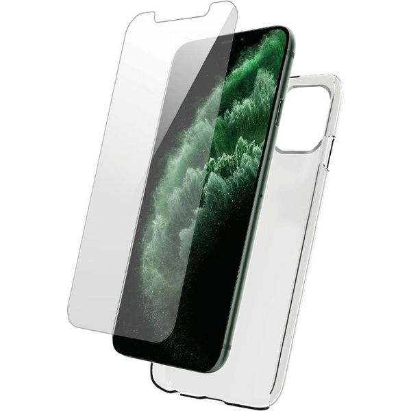 Bigben Connected, Custodia In Tpu Per Apple Iphone 11 Pro E Protezione Dello Schermo In Vetro Temperato, Trasparente-image