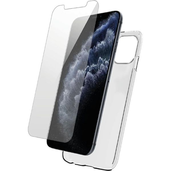 Bigben Connected, Custodia In Tpu Per Apple Iphone 12 / 12 Pro E Protezione Dello Schermo In Vetro Temperato, Trasparente-image