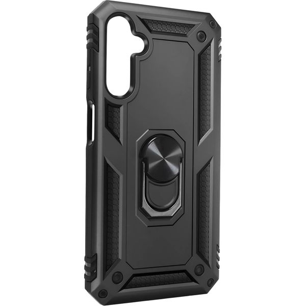 Avizar, Custodia Protettiva Ibrida Per Samsung A25 5G, Supporto Ad Anello, Nero-image