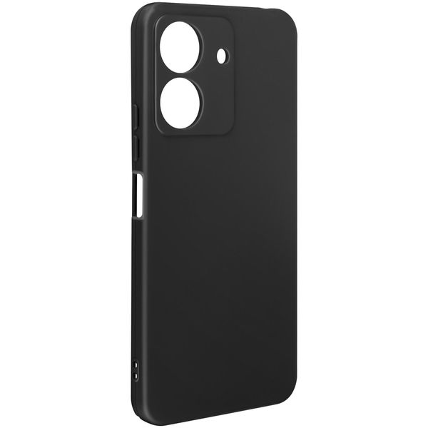 Avizar, Custodia In Silicone Semirigido Per Xiaomi Redmi 13C, Nero-image