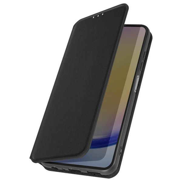Avizar, Custodia In Pelle Finta Classic Edition Per Samsung Galaxy A25 5G, Nero-image