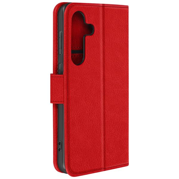 Avizar, Custodia In Pelle Finta Con Funzione Di Supporto Per Samsung S24 Plus / S25 Plus, Rosso-image
