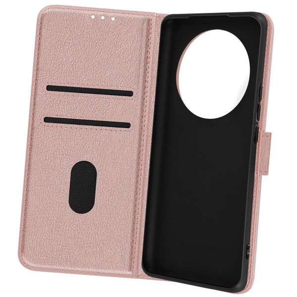 Avizar, Custodia In Ecopelle Con Funzione Di Supporto Honor Magic 6 Lite 5G, Oro Rosa-image
