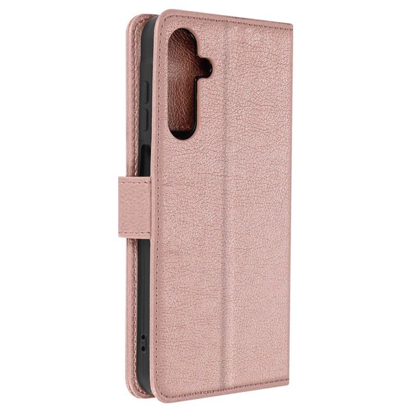 Avizar, Custodia In Ecopelle Con Funzione Di Supporto Per Samsung A25 5G, Oro Rosa-image