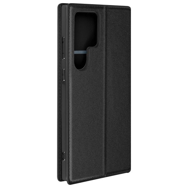 Avizar, Custodia In Pelle Finta Classic Edition Per Samsung Galaxy S24 Ultra, Nero-image
