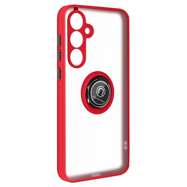 Avizar, Custodia Per Cellulare Con Supporto Per Anello Samsung Galaxy A35, Rosso-image