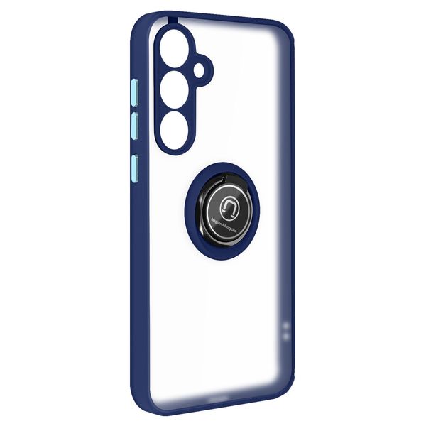 Avizar, Custodia Per Cellulare Con Supporto Per Anello Samsung Galaxy A35, Blu Scuro-image