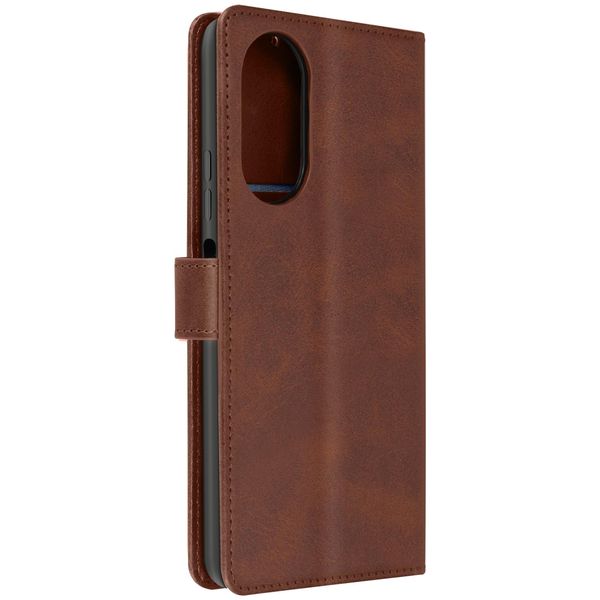 Avizar, Oppo A58 Wallet Cover, Custodia A Portafoglio Con Cinturino, Marrone-image