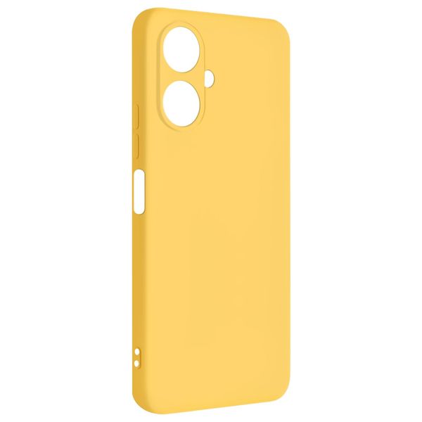 Avizar, Custodia Semirigida In Silicone Per Xiaomi Redmi 13C Con Cinturino Da Polso, Giallo-image