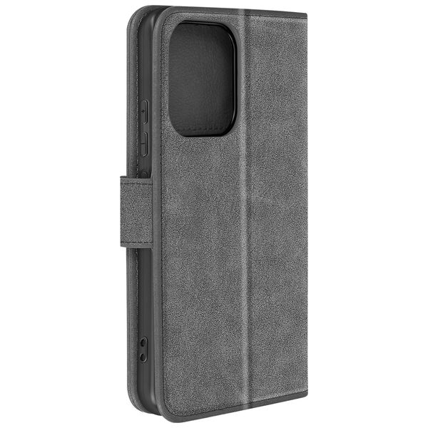 Avizar, Custodia In Pelle Finta Con Funzione Di Supporto Xiaomi Redmi Note 13 4G, Grigio-image