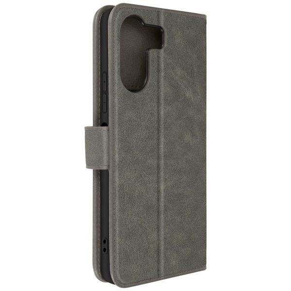 Avizar, Custodia In Pelle Finta Con Funzione Di Supporto Xiaomi Redmi 13C / Poco C65, Grigio-image
