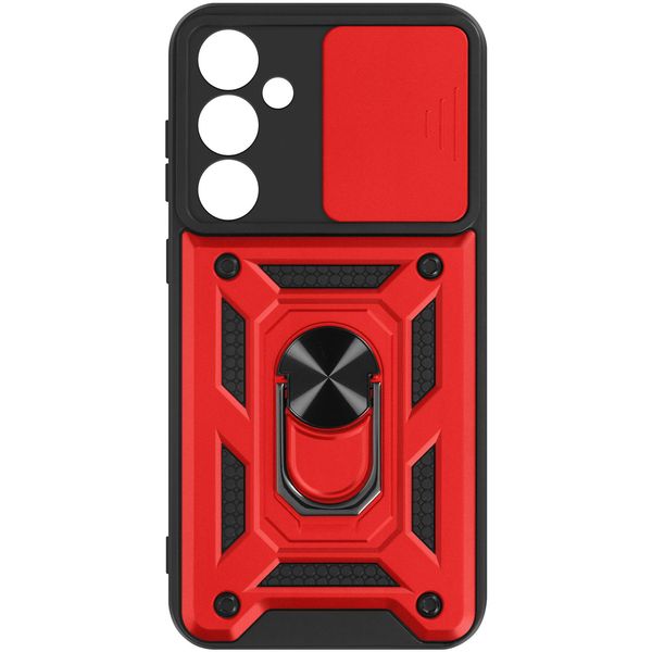 Avizar, Custodia Protettiva Per Samsung Galaxy A35 5G, Copertura Per Fotocamera Ad Anello, Rosso-image
