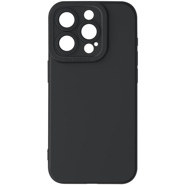 Avizar, Custodia In Silicone Softglow Per Apple Iphone 15 Pro Max, Fotocamera Protetta, Nero-image