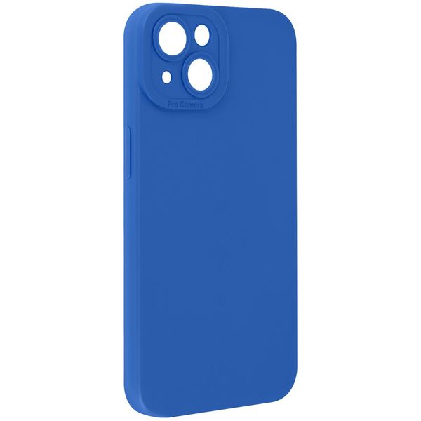 Avizar, Custodia In Silicone Softglow Per Apple Iphone 14, Fotocamera Protetta, Blu-image