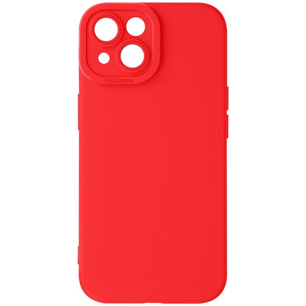Avizar, Custodia In Silicone Softglow Per Apple Iphone 13, Fotocamera Protetta, Rosso-image