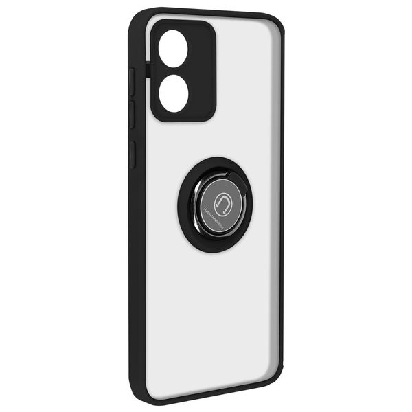 Avizar, Custodia Per Cellulare Con Supporto Ad Anello Motorola Moto E13, Nero-image