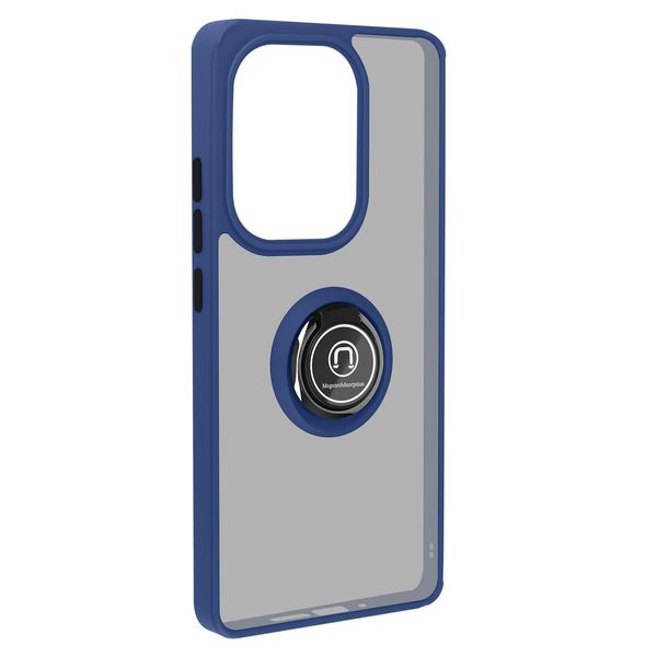 Avizar, Custodia Per Cellulare Con Supporto Ad Anello Redmi Note 13 Pro 4G, Blu Scuro-image