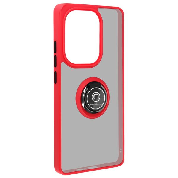 Avizar, Custodia Per Cellulare Con Supporto Ad Anello Xiaomi Redmi Note 13 Pro 4G, Rosso-image
