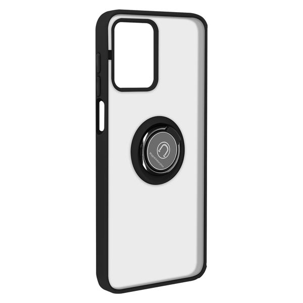 Avizar, Custodia Per Cellulare Con Supporto Per Anello Motorola Moto G53 / G13 / G23, Nero-image