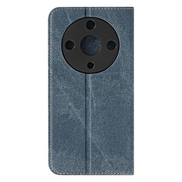 Avizar, Honor Magic 6 Lite 5G Denim Custodia In Ecopelle Con Funzione Stand, Blu-image
