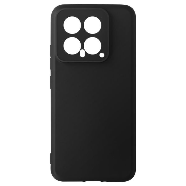 Avizar, Cover Soft Touch In Silicone Xiaomi 14, Retro Opaco, Nero-image