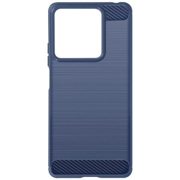 Avizar, Custodia Protettiva Flessibile Per Xiaomi Redmi Note 13 5G, Effetto Carbonio, Blu-image