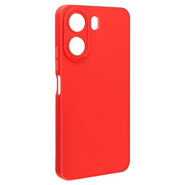Avizar, Custodia In Silicone Softglow Per Xiaomi Redmi 13C, Fotocamera Protetta, Rosso-image