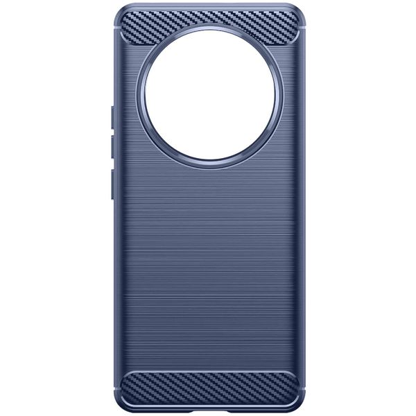 Avizar, Custodia Protettiva Flessibile Per Realme 12 Pro 5G, Effetto Carbonio, Blu-image