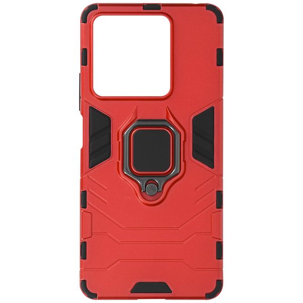 Avizar, Xiaomi Redmi Note 13 5G Custodia Antiurto Per Cellulare Con Supporto Per Anello, Rosso-image