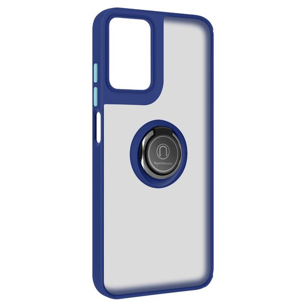Avizar, Custodia Per Cellulare Con Supporto Per Anello Motorola Moto G24 / G04, Blu-image