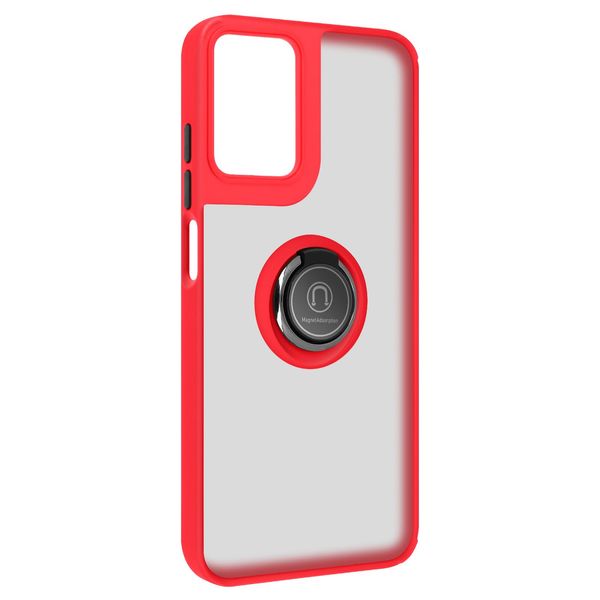 Avizar, Custodia Per Cellulare Con Supporto Per Anello Motorola Moto G24 / G04, Rosso-image