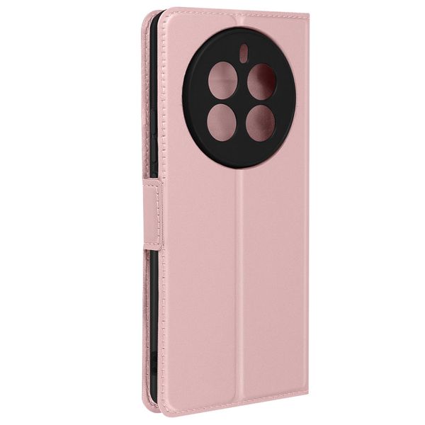 Avizar, Custodia Per Realme 12 Pro 5G Funzione Stand Portafoglio Design Sottile, Oro Rosa-image