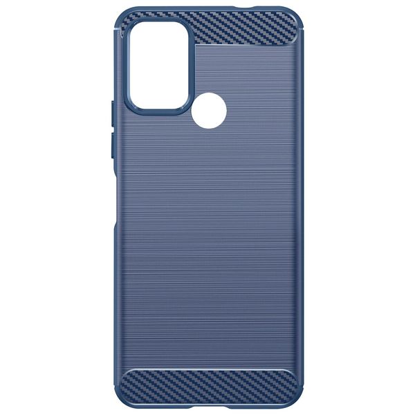 Avizar, Custodia Protettiva Flessibile Per Nokia C22, Effetto Carbonio, Blu Scuro-image