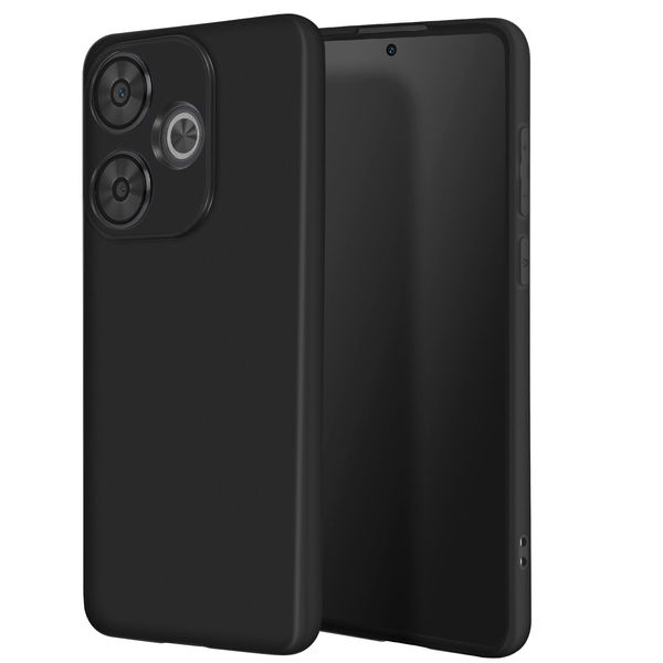 Avizar, Cover Soft Touch In Silicone Xiaomi Poco F6, Retro Opaco, Nero-image