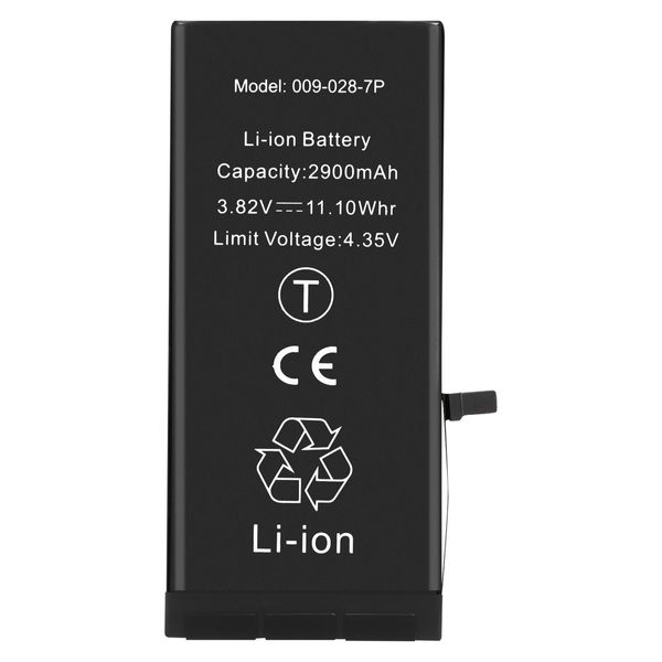 Clappio, Batteria Di Ricambio Per Apple Iphone 7 Plus 2900Mah Chip Ti Integrato, Nero-image