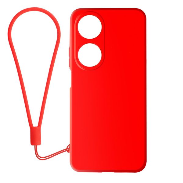 Avizar, Custodia Per Cellulare In Silicone Semirigido Per Honor 90 Smart, Rosso-image
