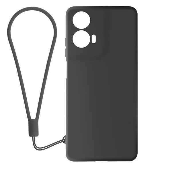 Avizar, Custodia Semirigida In Silicone Per Motorola Moto G24 / G04, Nero-image